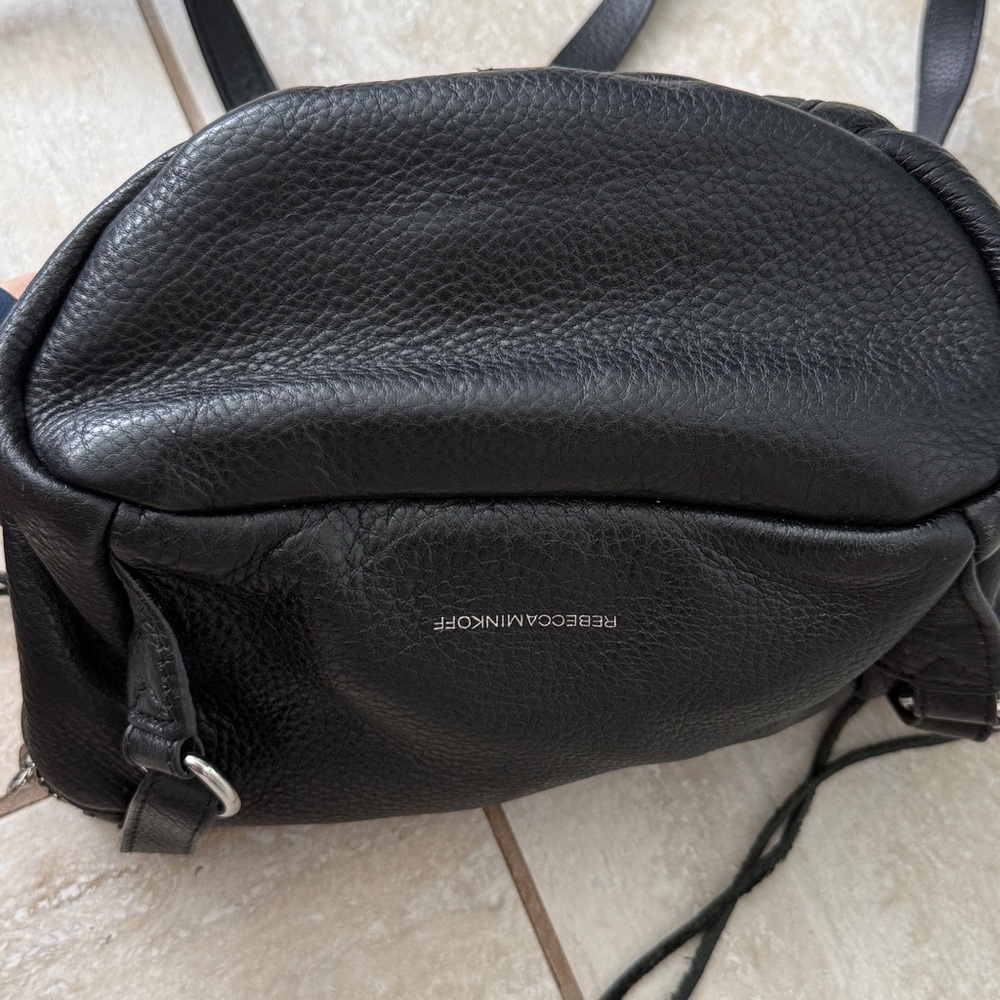 Rebecca Minkoff Mini Julian Pebbled Leather Backpack - Picture 7 of 16